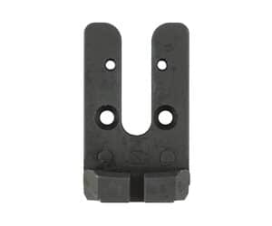 U-shaped metal bracket for mounting and industrial hardware.