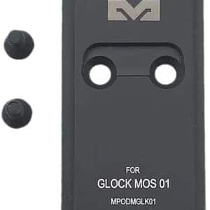 Glock MOS 01 adapter plate for firearm sight installation.