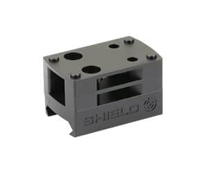 Electrical terminal block for secure wiring connections.