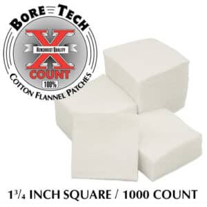 Soft cotton flannel patches for quilting and repairs, 1 3/4 inch square, 1000 count pack.