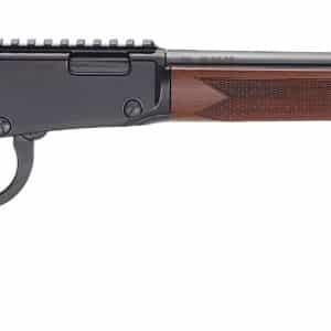 Henry H1 Bandit .22 WMR lever rifle with 18.5in blued threaded barrel and walnut Monte Carlo stock