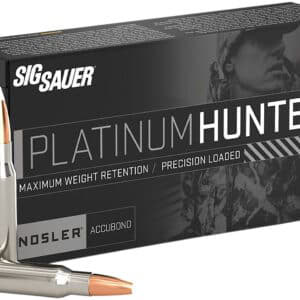 Sig Sauer Platinum Hunter .300 Win Mag 180gr ammunition box