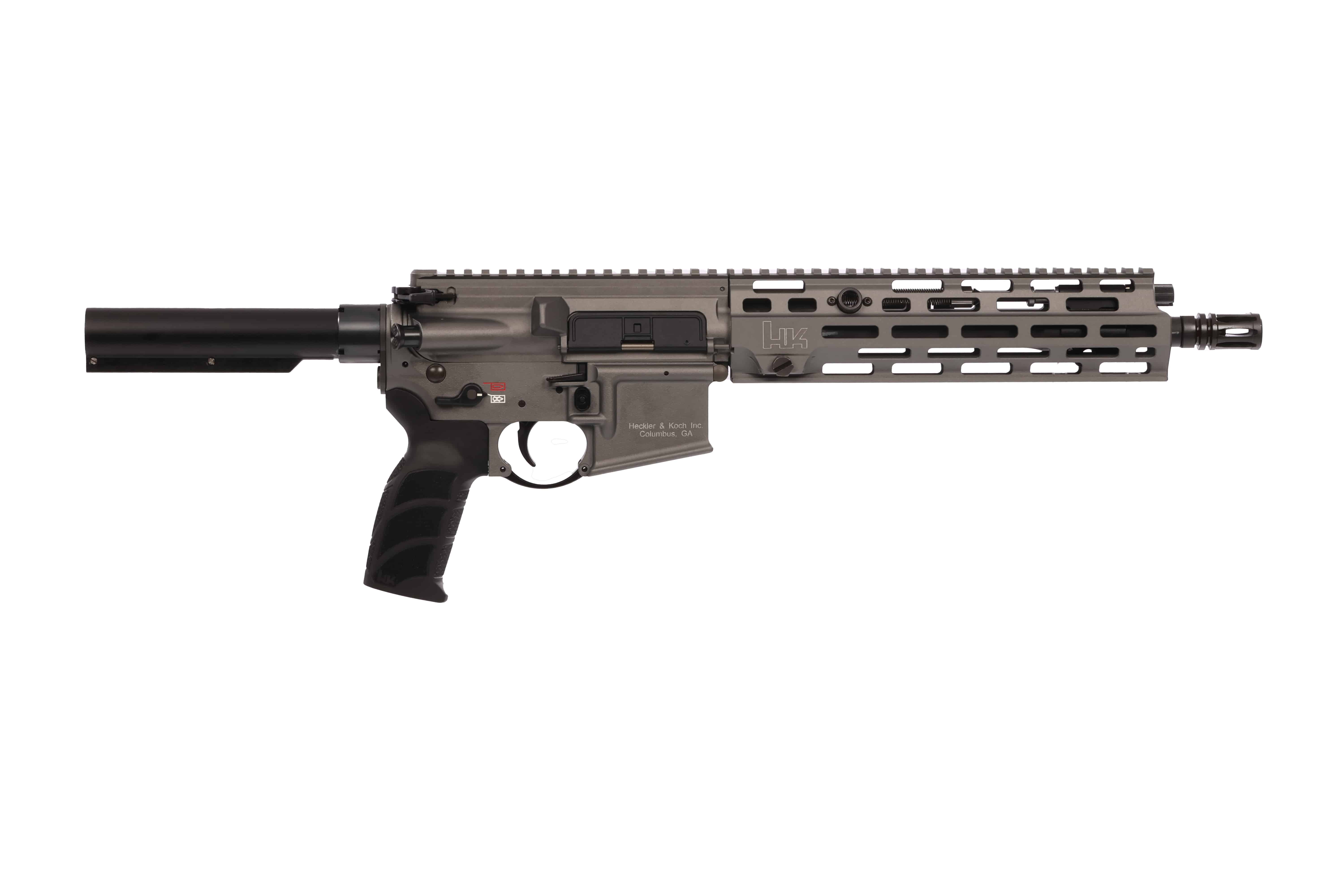 Heckler & Koch MR556 A4 5.56 NATO 11 inch gray semi-auto firearm with M-LOK handguard
