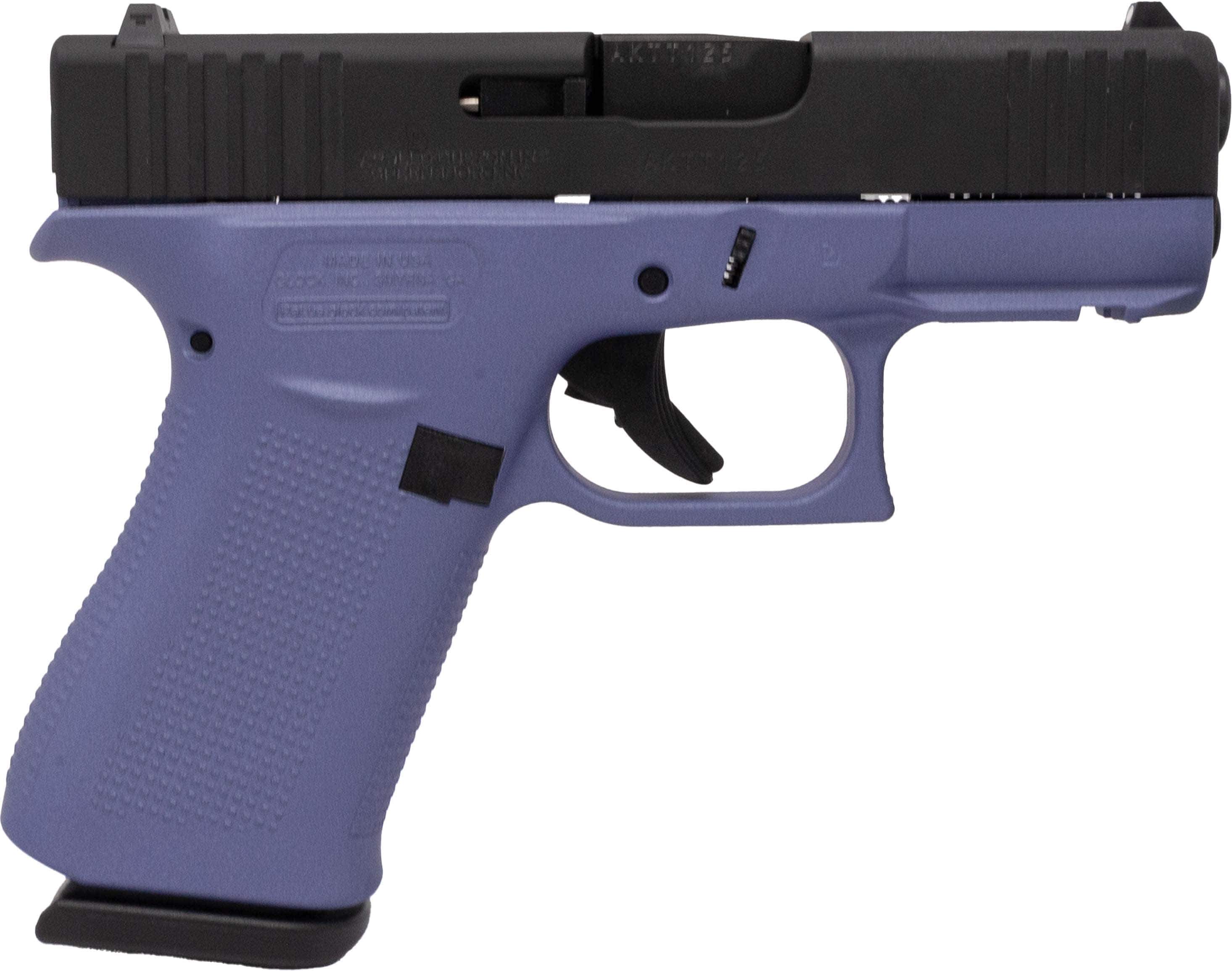 Glock GLK 43X 9mm 10-round black pistol with accessory rail