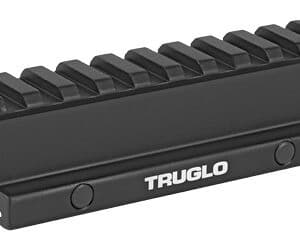 TruGlo TG8990B Picatinny riser mount matte black CNC aluminum 1-piece