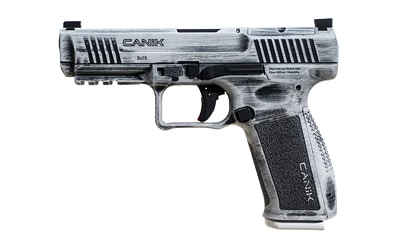 Canik METE SFT 9mm Arctic Distressed Cerakote pistol, optic-ready slide