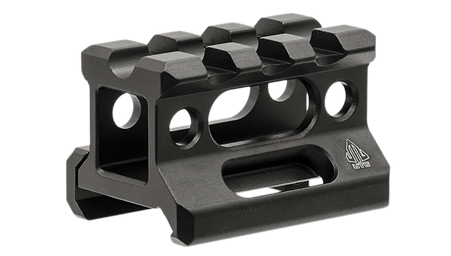 Leapers MTRSX8S Picatinny riser mount matte black anodized aluminum