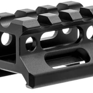 Leapers MTRSX7S Picatinny riser mount matte black anodized aluminum 0.75 inch height 1.57 inch length