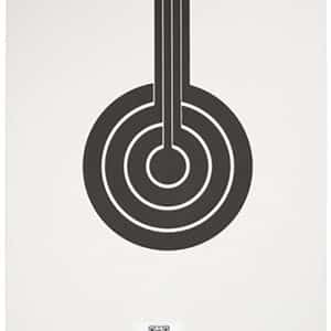 Sig Sauer SCT350 T300 replacement bullseye hanging target Black/White