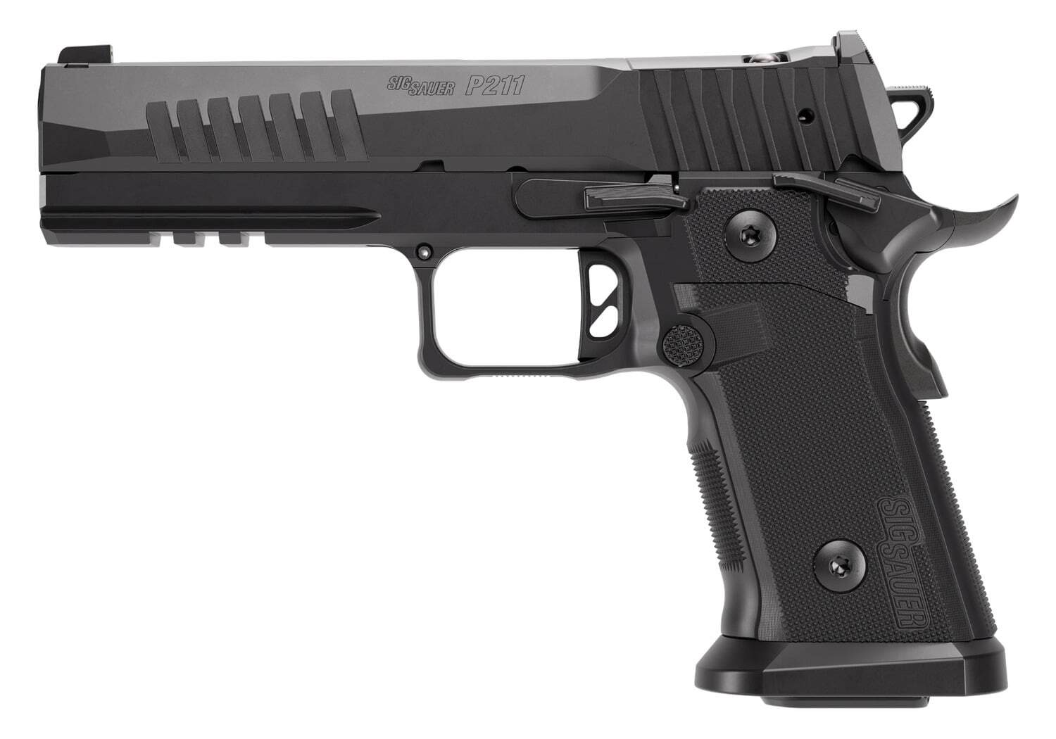 Sig Sauer P211-GT5 9mm 5 inch black optic-ready pistol with G10 grips