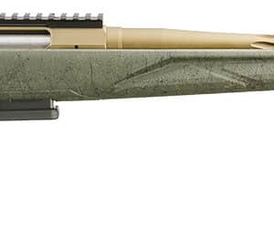 Ruger American Gen II Predator 6mm Creedmoor rifle with 22-inch spiral-fluted threaded barrel and green splatter stock
