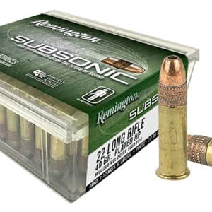 Remington Subsonic .22 LR 40gr Hollow Point 100rd box ammunition