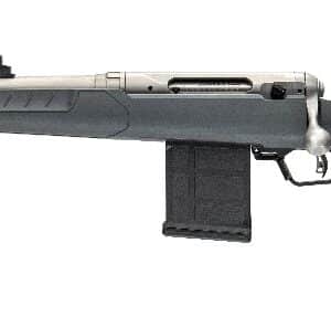 Savage 110 Ridge Hunter .375 Ruger left-hand rifle with 20-inch heavy barrel and flat dark gray synthetic stock