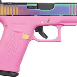 Glock GLK 43X 9mm Pink Rain MOS 10-round pistol