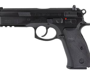 CZ-USA CZ 75 SP-01 50th Anniversary 9mm black steel-frame pistol with rubber grips