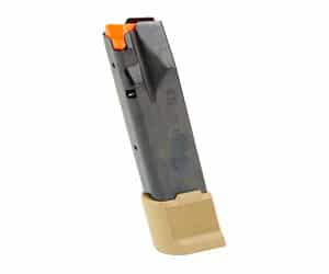 Sig Sauer P365 X-Macro 21rd 9mm magazine with coyote baseplate