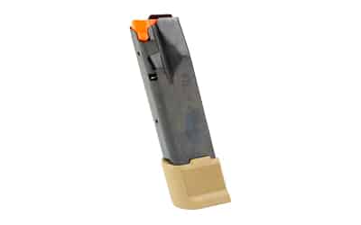 Sig Sauer P365 X-Macro 21rd 9mm magazine with coyote baseplate