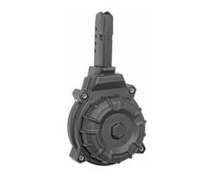 ProMag DRMA14 50rd black polymer drum magazine for Glock 43 9mm