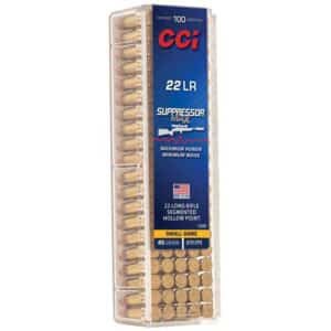 CCI Suppressor Max .22 LR 45gr segmenting hollow-point 100-round box