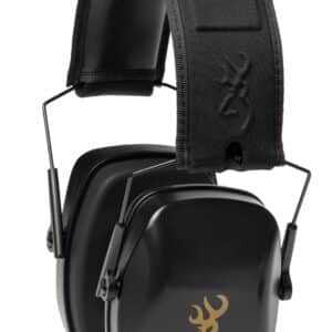 Browning Buckmark III black/gold over-ear hearing protector NRR 27DB