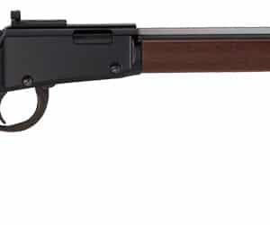 Henry H1 Tracker .22 S/L/LR lever-action rifle walnut stock octagon blued barrel Skinner peep sight