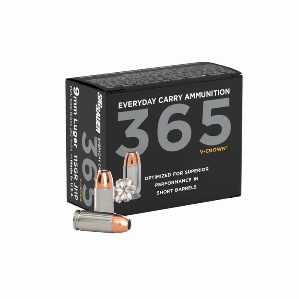 Sig Sauer Elite V-Crown 365 9mm Luger 115gr JHP 20-round box
