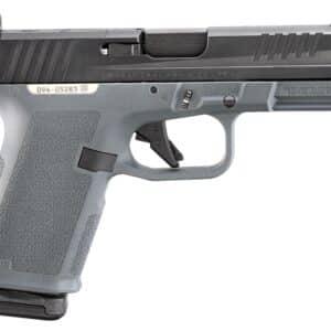 Ruger RXM 9mm 4 inch pistol with Stealth Gray Magpul Enhanced Handgun Grip and black FNC nitride slide