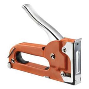 Champion Staple Gun compact steel, orange and stainless, uses JT21 staples