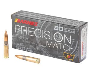 Barnes Precision Match .300 AAC Blackout 220 gr ammunition 20rd box