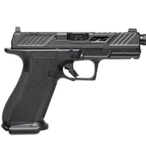 Shadow Systems XR920 Elite 9mm pistol, black, optic-ready with threaded spiral-fluted barrel