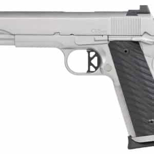 Dan Wesson Valor 1911 .45 ACP 5-inch bead-blasted stainless pistol with black grips