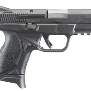 Ruger American Compact 9mm Pro Model pistol with black nitride slide and Novak LoMount 3-dot sights
