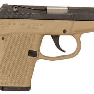 Kel-Tec P32 .32 ACP pistol blued slide tan grip 2.7 inch barrel