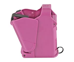 Maglula UpLULA universal pistol magazine loader and unloader in pink compatible with 9mm to .45 ACP magazines