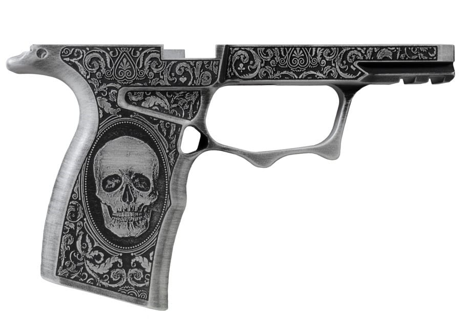 Shark Coast Tactical SCC Sharktooth Macabre Grip Module for SIG Sauer P365X, 7075 aluminum