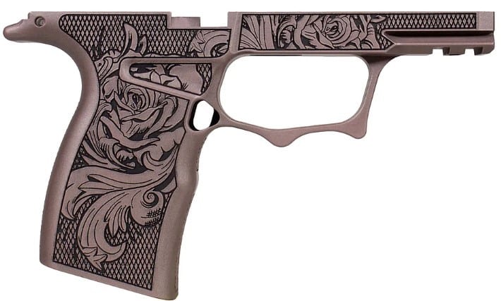 Shark Coast Tactical SCC Sharktooth Rose Grip module, rose theme, for SIG Sauer P365X