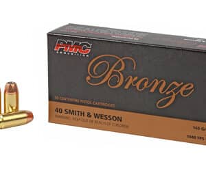 PMC Bronze .40 S&W 165gr JHP 50-round box handgun ammunition