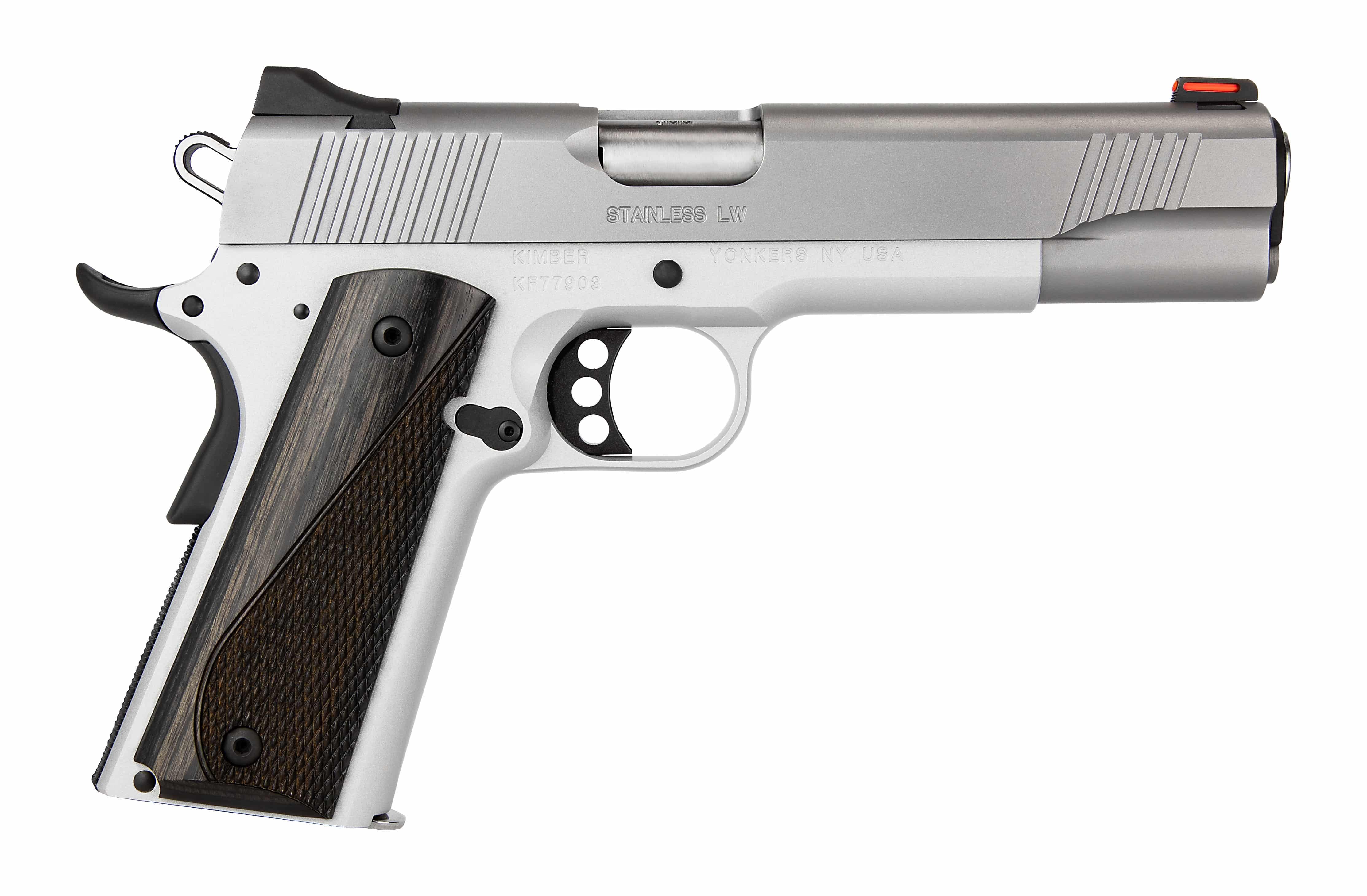 Kimber Stainless LW Arctic .45 ACP 5in match grade barrel silver slide aluminum frame