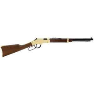 Henry Golden Boy Youth .22 LR lever-action rifle with Brasslite receiver, walnut stock and octagon blued barrel