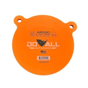Do All Outdoors AR500 3/8" x 8" round steel gong target, powder-coated finish