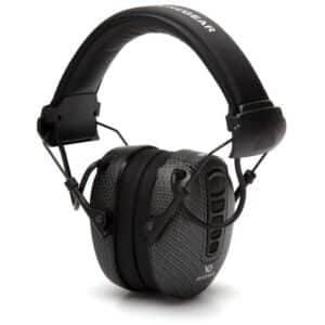 Pyramex Clandestine electronic earmuff 24dB black graphite pattern