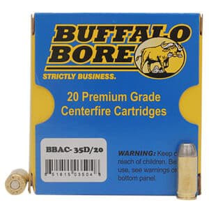 Buffalo Bore 460 Rowland 255gr Hard Cast Flat Nose ammunition, 20 rounds per box