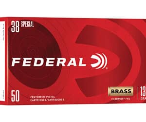 Federal Champion .38 Special 130 gr FMJ ammunition 50-round box