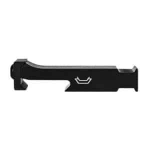 MDT Vertical V-Mount in anodized black aluminum compatible with Send It Gen2 mounted on a Picatinny rail