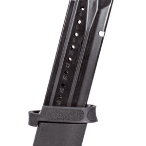 Smith & Wesson M&P 23-round 9mm magazine with removable adapter, black finish