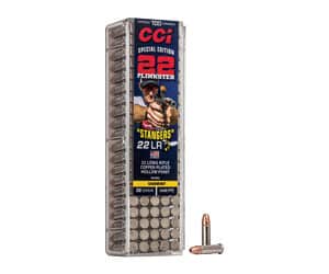 CCI Stangers .22 LR 32 gr copper-plated hollow point 100-round box