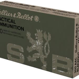 Sellier & Bellot 300 AAC Blackout 147 gr FMJ 20rd box rifle ammunition
