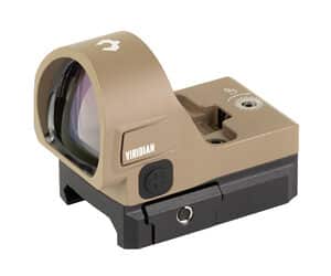 Viridian RFX35 flat dark earth reflex sight 3 MOA green dot 22x26 mm