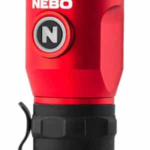 NEBO ILLUMATRACE Blood Tracker flashlight in red with white LED, 150/170 lumens