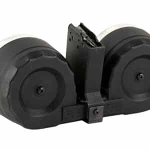 KCI USA 100rd black drum magazine for AK platform, .223 Rem / 5.56 NATO